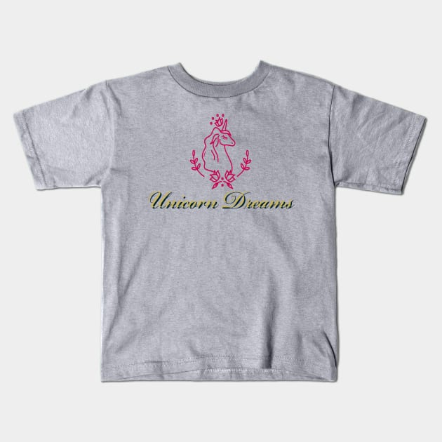 Unicorn Dreams Shirt, Unicorn Dreams T-shirt, Womens Unicorn Dreams Homeware, Girls Unicorn Birthday Party, Unicorn Lover Gift, Unicorn Gifts, Unicorn Vintage Tshirt Kids T-Shirt by Artistic Design